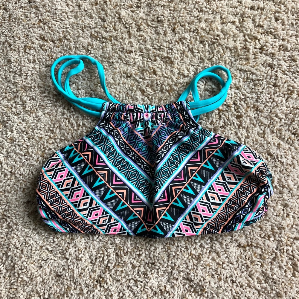 high neck bikini top